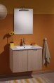 MOBILE BAGNO SOSPESO 75CM LAVABO SPECCHIO LUCE